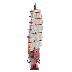 Декоративная модель деревянного красного парусника в подарочной упаковке With The low варинант исполнения - 2 | Loft Concept в Липецке