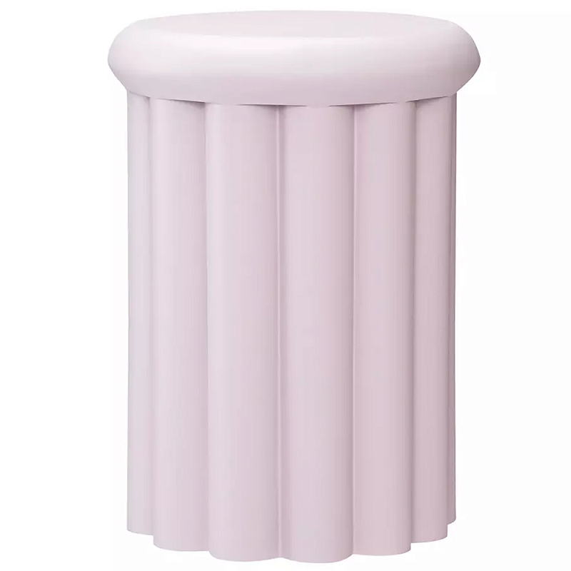 Столик приставной круглый с фактурным основанием Textured Table Base Синий Сиреневый Столик приставной круглый с фактурным основанием Textured Table Base Синий Сиреневый в Липецке | Loft Concept