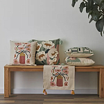 Подушка с цветочным принтом Blooming Elegance Rose варинант исполнения - 5 | Loft Concept в Липецке