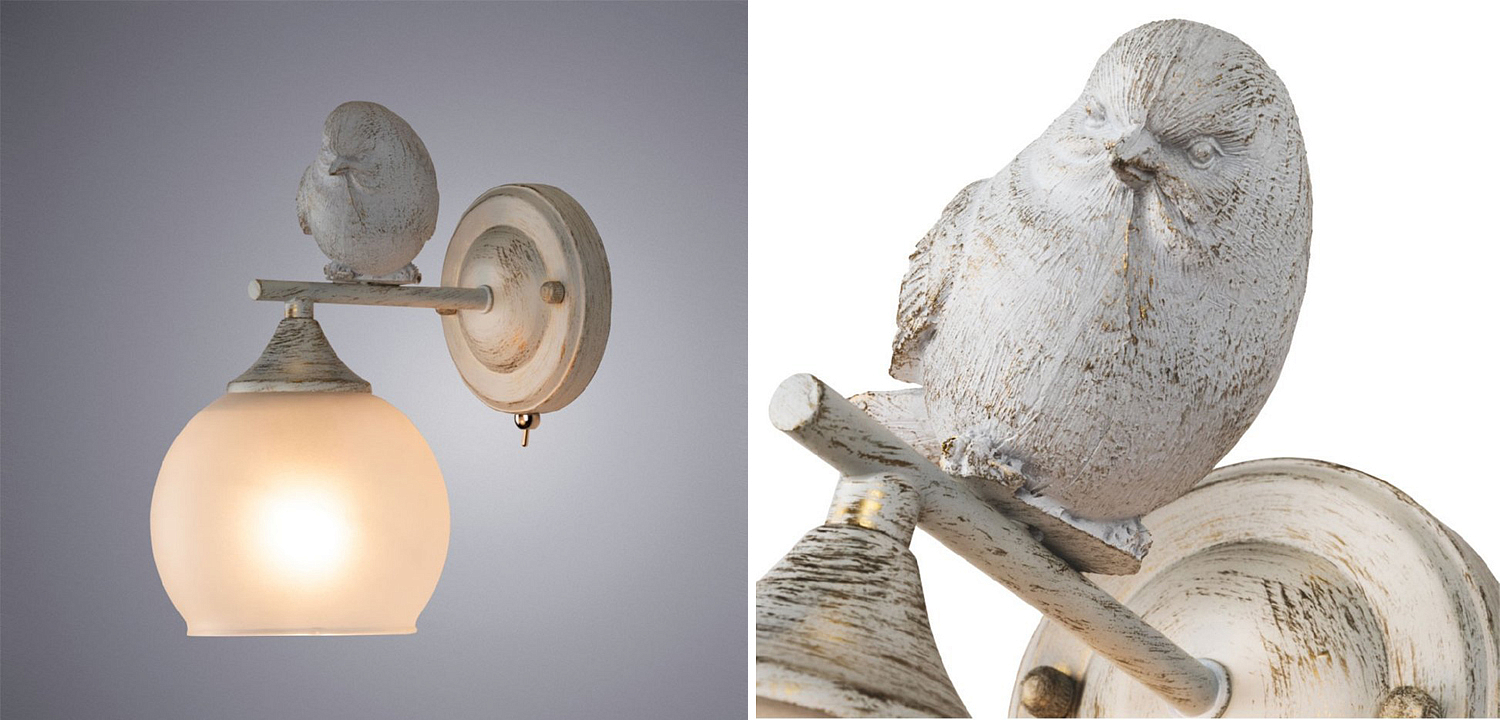 Бра Provence Bird white Бра Provence Bird white - Loft-Concept в Липецке