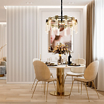 Люстра с прямоугольными хрустальными плафонами Glass Rectangles Gold Chandelier 60 варинант исполнения - 2 | Loft Concept в Липецке