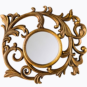 Зеркало настенное с рамой цвета античная бронза Classic Ornament Mirror