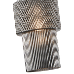 Подвесной светильник со стеклянным рифленым плафоном цилиндрической формы Eliara 13 варинант исполнения - 11 | Loft Concept в Липецке