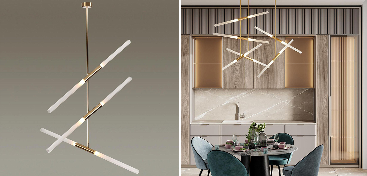 Светильник Gold Delta Light 6 lamp Светильник Gold Delta Light 6 lamp - Loft-Concept в Липецке