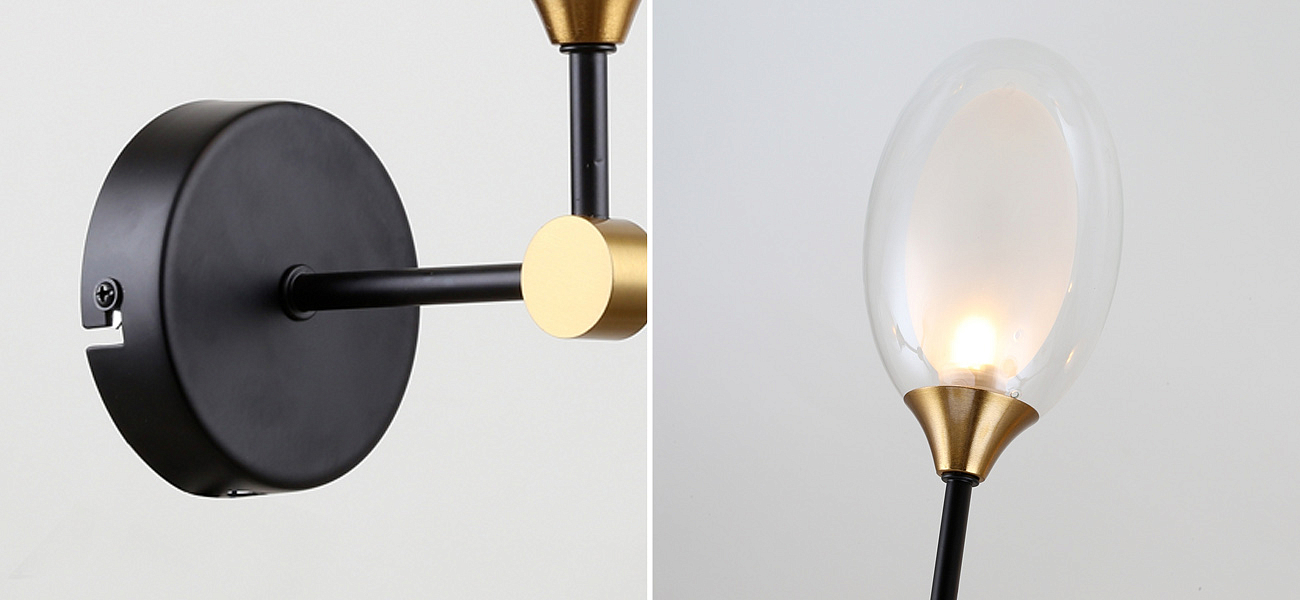 Бра с плафоном из двойного стекла BUBBLE CHANDELIER Бра с плафоном из двойного стекла BUBBLE CHANDELIER - Loft-Concept в Липецке
