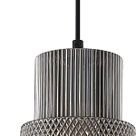 Подвесной светильник со стеклянным рифленым плафоном цилиндрической формы Eliara 13 варинант исполнения - 12 | Loft Concept в Липецке
