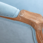 Кресло Ava Classical Armchair light blue velour варинант исполнения - 5 | Loft Concept в Липецке