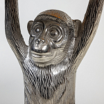 Столик с подстольем в виде обезьянки Bombay Nickel варинант исполнения - 4 | Loft Concept в Липецке