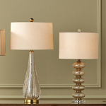 Настольная лампа с фактурным стеклянным корпусом Glamorous Pommel варинант исполнения - 4 | Loft Concept в Липецке