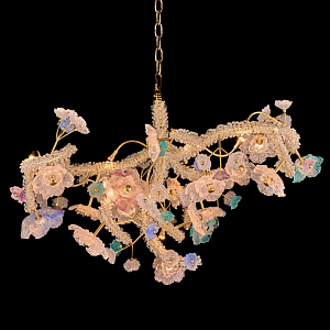 Люстра круглая с цветочным декором Miscellaneous herbs