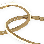 Люстра подвесная с 4-мя асимметричными кольцами золотого цвета Ring Horizontal варинант исполнения - 2 | Loft Concept в Липецке