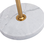 Торшер с мраморным столиком и золотым плафоном Ezio Floor Lamp варинант исполнения - 4 | Loft Concept в Липецке