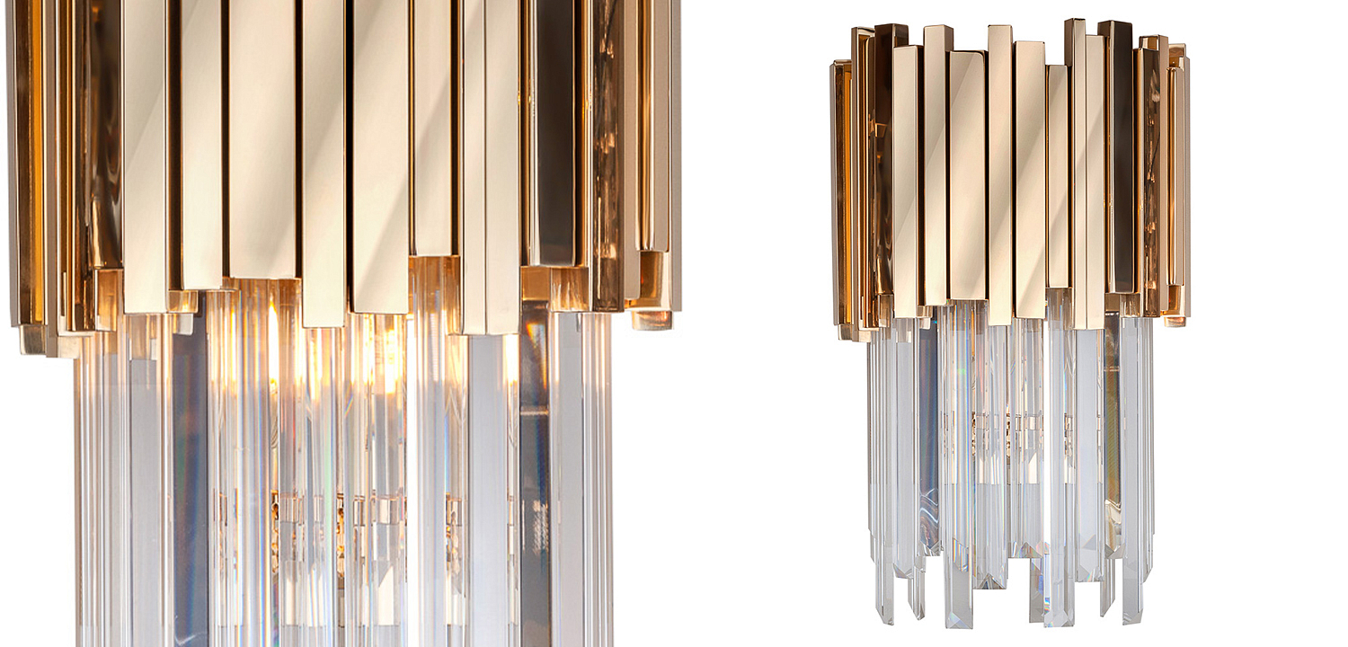 Бра Luxxu Modern Cascade Wall Lamp Gold 40 Бра Luxxu Modern Cascade Wall Lamp Gold 40 - Loft-Concept в Липецке