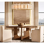 Люстра круглая Д50 см с абажуром из прямоугольных панелей Calling to Shine варинант исполнения - 2 | Loft Concept в Липецке