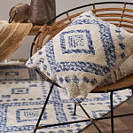 Чехол на подушку с узором в этно-стиле Blue Ikat варинант исполнения - 5 | Loft Concept в Липецке