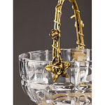 Конфетница с бронзовой ручкой и фарфоровой птичкой на крышке Eden Garden варинант исполнения - 6 | Loft Concept в Липецке