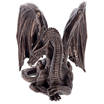 Декоративная статуэтка Дракон Dark Bronze Winged Dragon Statuette варинант исполнения - 2 | Loft Concept в Липецке