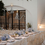 Подвесной светильник стеклянный в виде канделябра Curved Glass Chandelier варинант исполнения - 7 | Loft Concept в Липецке