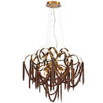 Люстра подвесная с переплетенными металлическими лентами и цепочками Atlantis Chain варинант исполнения - 2 | Loft Concept в Липецке