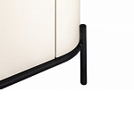 ТВ-тумба белая с чёрной столешницей с 2-мя дверками и ящиком San Marco варинант исполнения - 6 | Loft Concept в Липецке