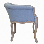 Кресло низкое в стиле прованс Louis French Armchair light blue flax варинант исполнения - 1 | Loft Concept в Липецке
