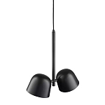 Подвесной светильник черный с 2-мя плафонами Pendant lamp Black варинант исполнения - 3 | Loft Concept в Липецке