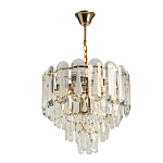 Люстра многоярусная с овальными прозрачными подвесками 36 см Harmonica варинант исполнения - 2 | Loft Concept в Липецке