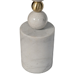 Торшер мраморный с белым абажуром Floor lamp Jewelry варинант исполнения - 2 | Loft Concept в Липецке