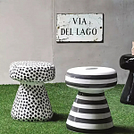 Дизайнерский журнальный стол белый в чёрный горох Gefan варинант исполнения - 2 | Loft Concept в Липецке