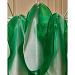 Люстра из стеклянных зеленых лепестков Petalled Illuminator варинант исполнения - 7 | Loft Concept в Липецке