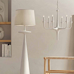 Торшер белый с фигурным каркасом Bleached Element варинант исполнения - 3 | Loft Concept в Липецке