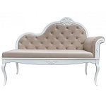 Рекомье со спинкой в стиле прованс Montmartre Provence Ottoman варинант исполнения - 1 | Loft Concept в Липецке