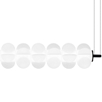 Светодиодный подвесной светильник линейный с белым воздушным плафоном Glowing Cloud варинант исполнения - 4 | Loft Concept в Липецке