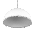 Подвесной светильник в форме купола белого цвета с ажурной бахромой Tactile Line варинант исполнения - 6 | Loft Concept в Липецке