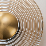 Бра с янтарным стеклянным диском и золотистыми акцентами Savio Glass Disc варинант исполнения - 5 | Loft Concept в Липецке