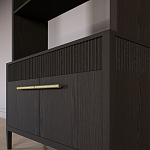 Стеллаж Primo с ящиками Темный орех варинант исполнения - 4 | Loft Concept в Липецке