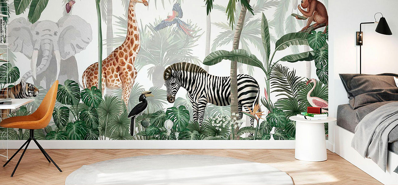 Обои ручная роспись Jungle Jive Обои ручная роспись Jungle Jive - Loft-Concept в Липецке