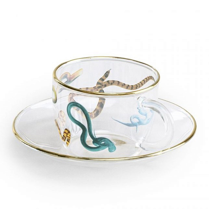 Кофейная пара Seletti Snakes Прозрачный Мульти Кофейная пара Seletti Snakes Прозрачный Мульти в Липецке | Loft Concept