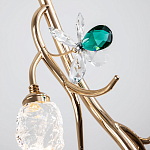 Подвесной светильник с хрустальными плафонами и декором Alvere Crystal Hanging Lamp варинант исполнения - 4 | Loft Concept в Липецке