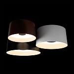Потолочный светильник с 3-мя цилиндрическими абажурами черного белого и коричневого цвета Urban Dome варинант исполнения - 4 | Loft Concept в Липецке