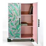 Премиальный Шкаф Defoliation двухстворчатый роспись зеленые листья  варинант исполнения - 3 | Loft Concept в Липецке