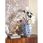 Ваза фарфоровая с узким горлышком и синими цветочными мотивами Independence варинант исполнения - 4 | Loft Concept в Липецке