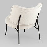 Мини-кресло District Lounge букле белый варинант исполнения - 3 | Loft Concept в Липецке