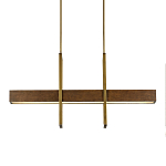Люстра линейная прямоугольная Wooden Straight Shapes варинант исполнения - 2 | Loft Concept в Липецке