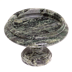 Фруктовница средняя из натурального камня Змеевик Шабровский Natural Stone Fruit Bowls варинант исполнения - 2 | Loft Concept в Липецке