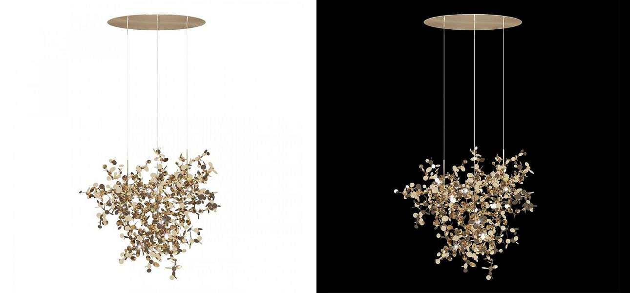 Люстра Terzani Argent Suspension Gold Pendant lamp диаметр 85 Люстра Terzani Argent Suspension Gold Pendant lamp диаметр 85 - Loft-Concept в Липецке