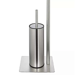 Держатель для туалетной бумаги с ершиком Chrome Bathroom Accessory варинант исполнения - 4 | Loft Concept в Липецке