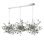 Люстра подвесная из трех частей с металлическими круглыми элементами Terzani Argent варинант исполнения - 6 | Loft Concept в Липецке