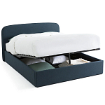 Двуспальная кровать с подъемным механизмом Mathise Bed Deep Blue варинант исполнения - 2 | Loft Concept в Липецке