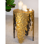 Столик дизайнерский Copper streaks варинант исполнения - 6 | Loft Concept в Липецке